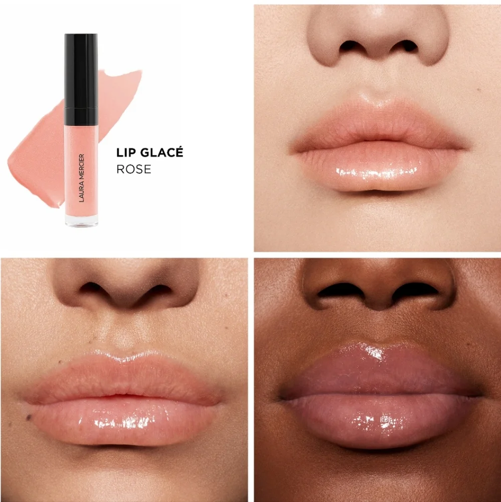 🌺Laura Mercier Rose Lip Glace Lip Gloss Longwear Lip Balm